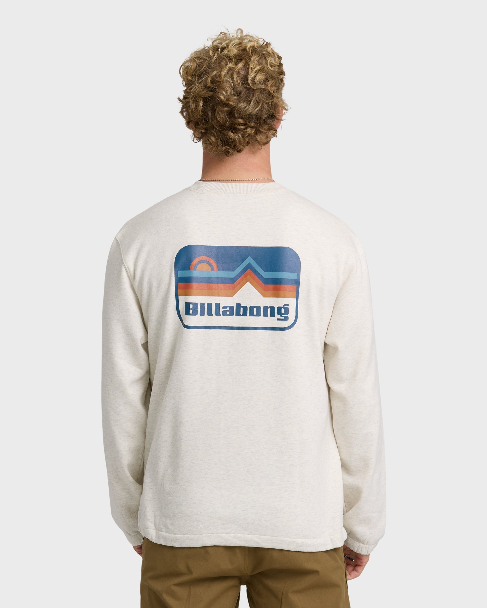 Compass Crewneck Sweatshirt - Oatmeal Heather.