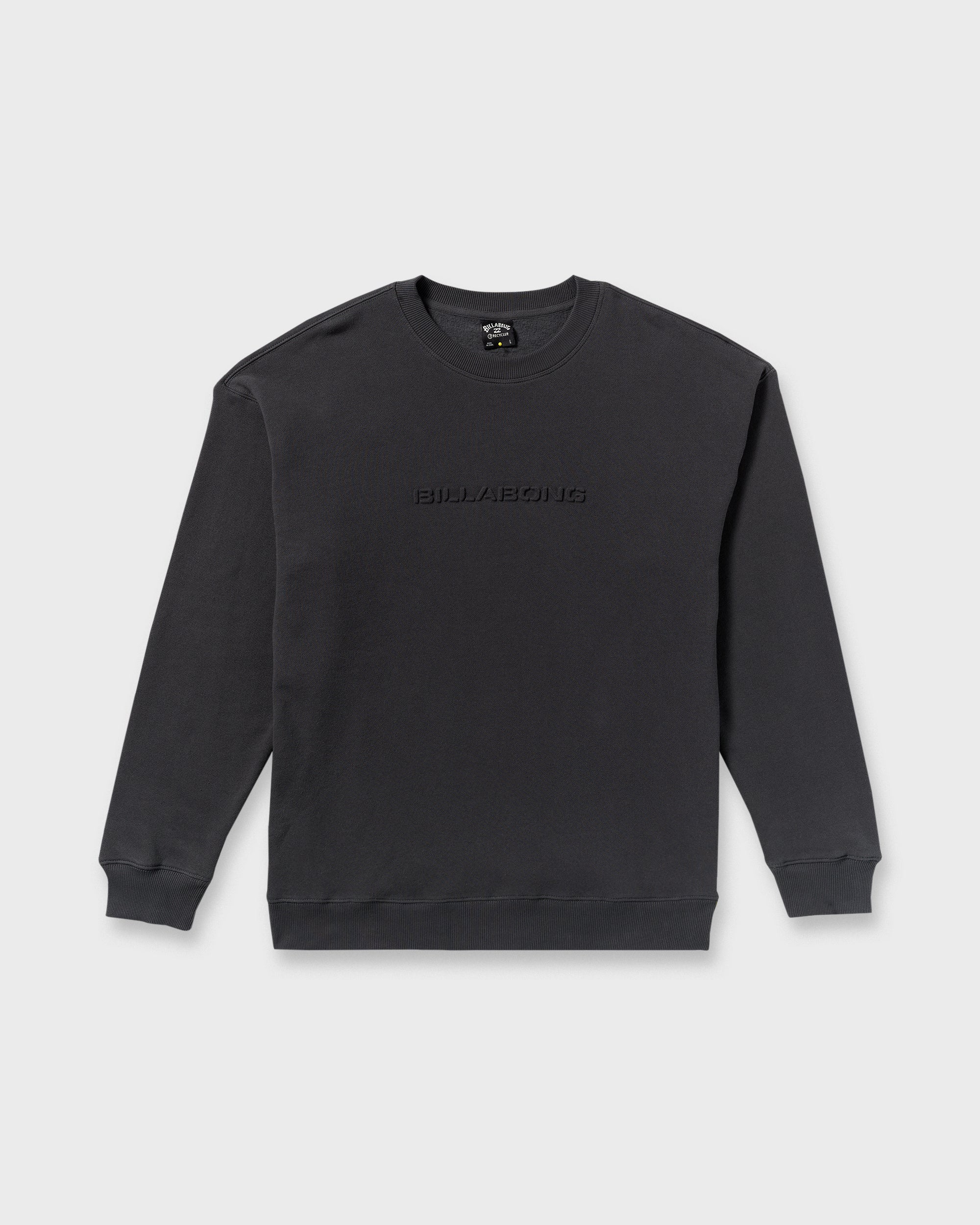 Iconic Emboss Crewneck Sweatshirt - Black