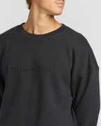 Iconic Emboss Crewneck Sweatshirt - Black