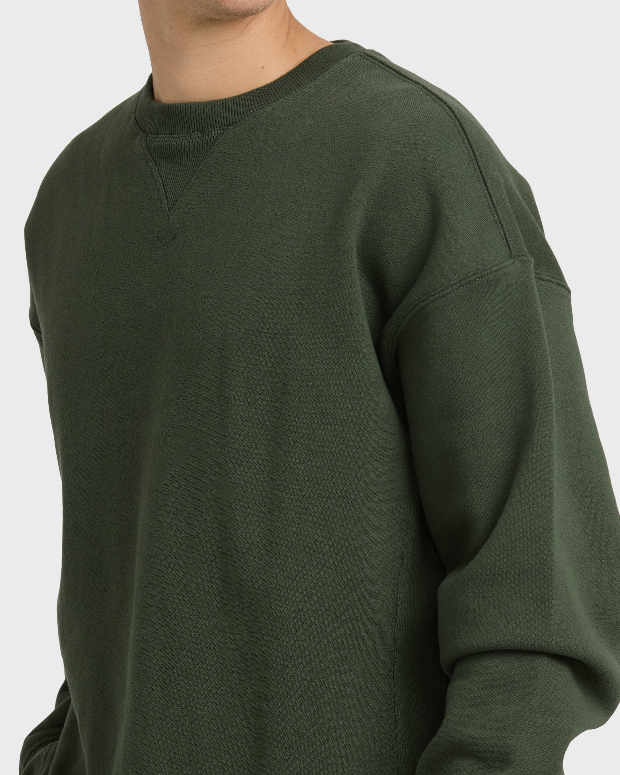 Fort Garage Crewneck Sweatshirt - Olive