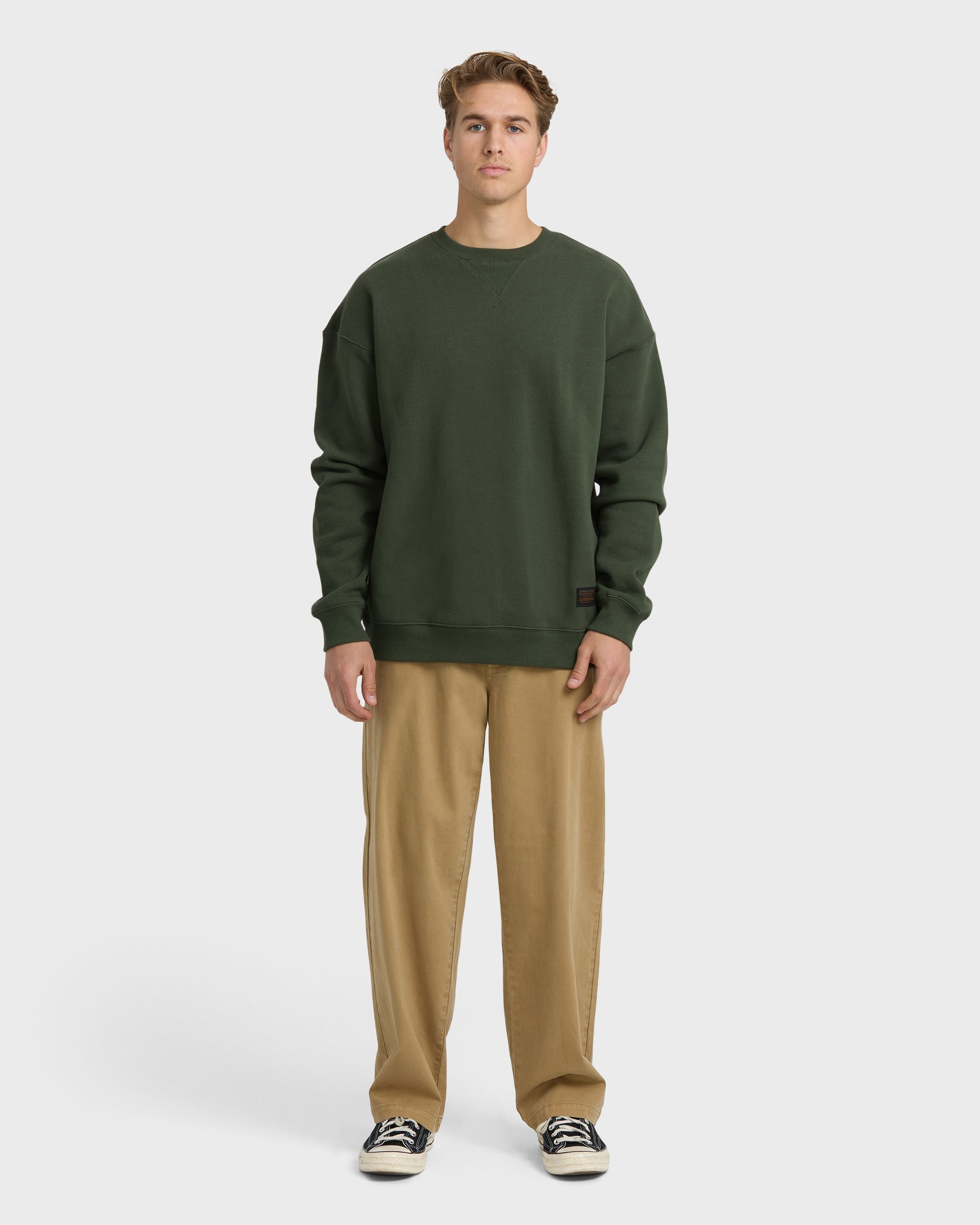 Fort Garage Crewneck Sweatshirt - Olive
