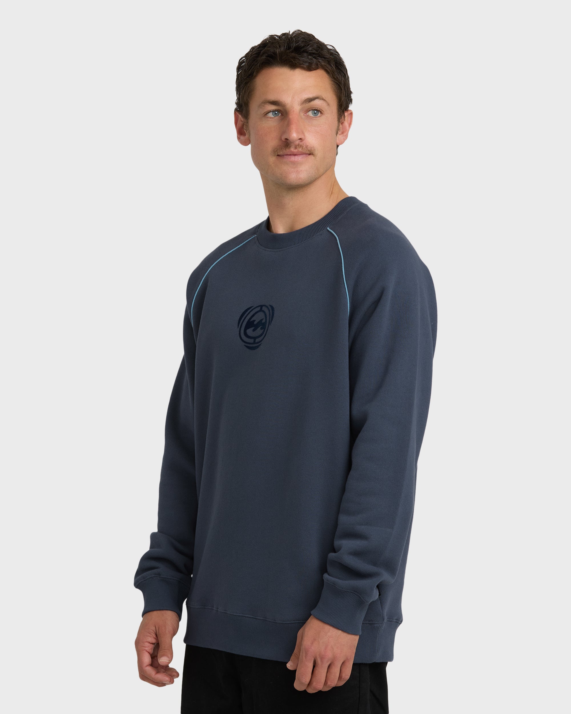Bio Fleece Crewneck Sweatshirt - Vintage Navy