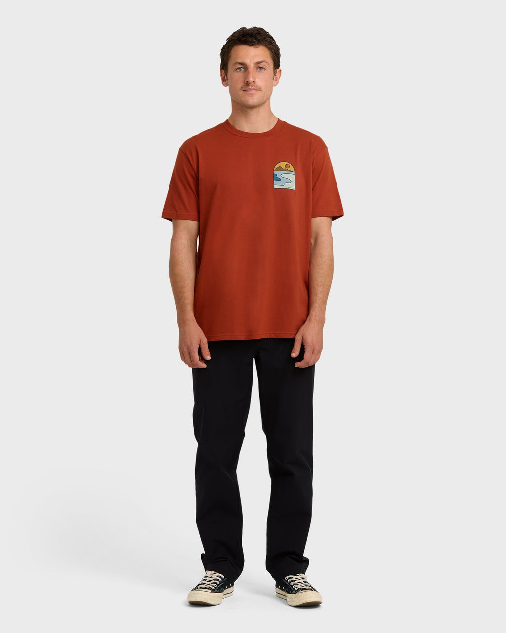 A/Div Sundown Short Sleeve T-Shirt - Brick