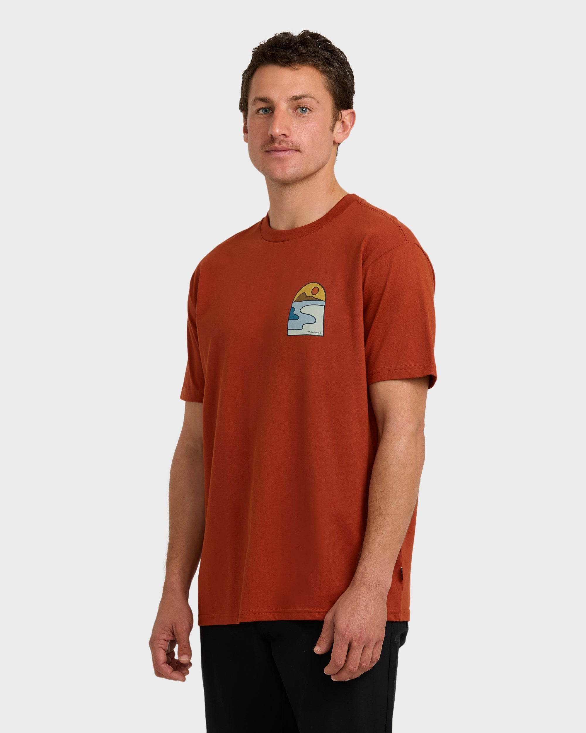 A/Div Sundown Short Sleeve T-Shirt - Brick