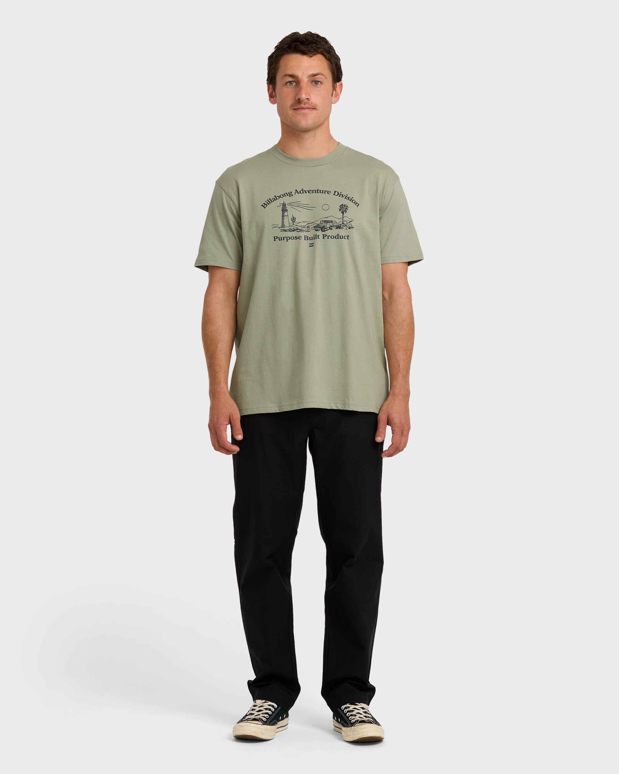 A/Div Scenic Route Short Sleeve T-Shirt - Seagrass