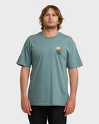 Canyons Regular Short Sleeve T-Shirt - Sea Blue