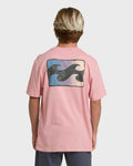 Crayon Wave Premium Short Sleeve T-Shirt - Vintage Pink