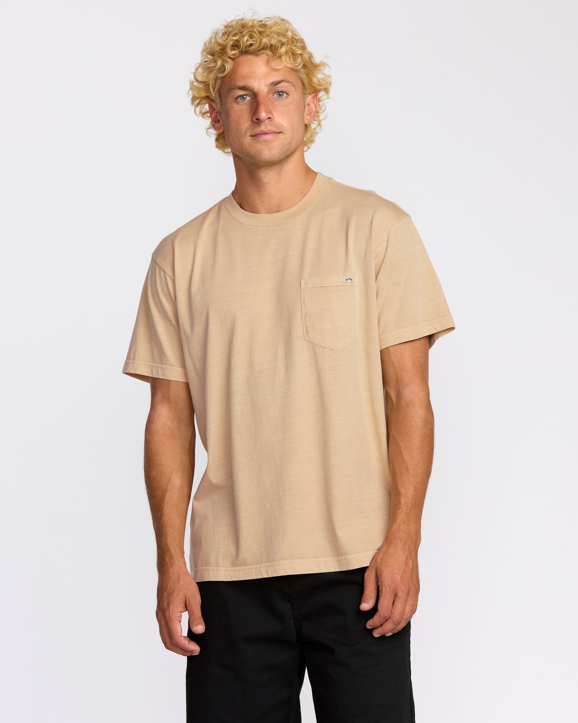 Essential Premium Wave Wash T-Shirt - Light Khaki