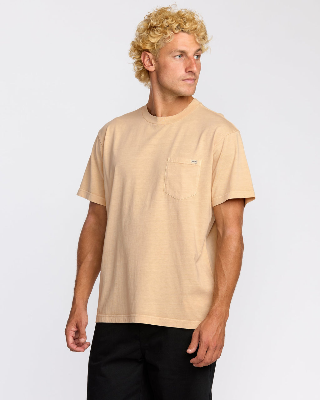 Essential Premium Wave Wash T-Shirt - Light Khaki
