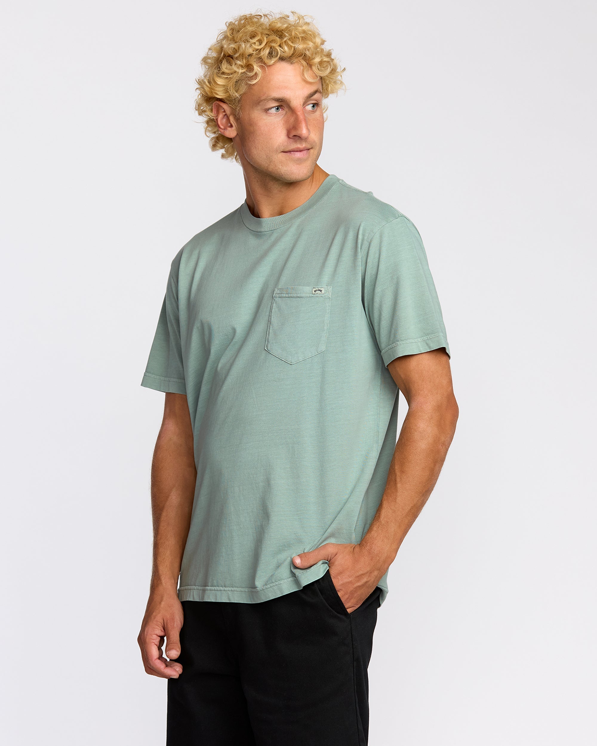 Essential Premium Wave Wash T-Shirt - Mineral Blue