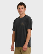 Wingspan Garage Regular Short Sleeve T-Shirt - Washed Black