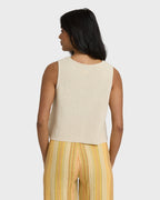 Need Now Sweater Tank Top - White Cap