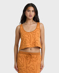 Embers Knit Tank - Tangerine