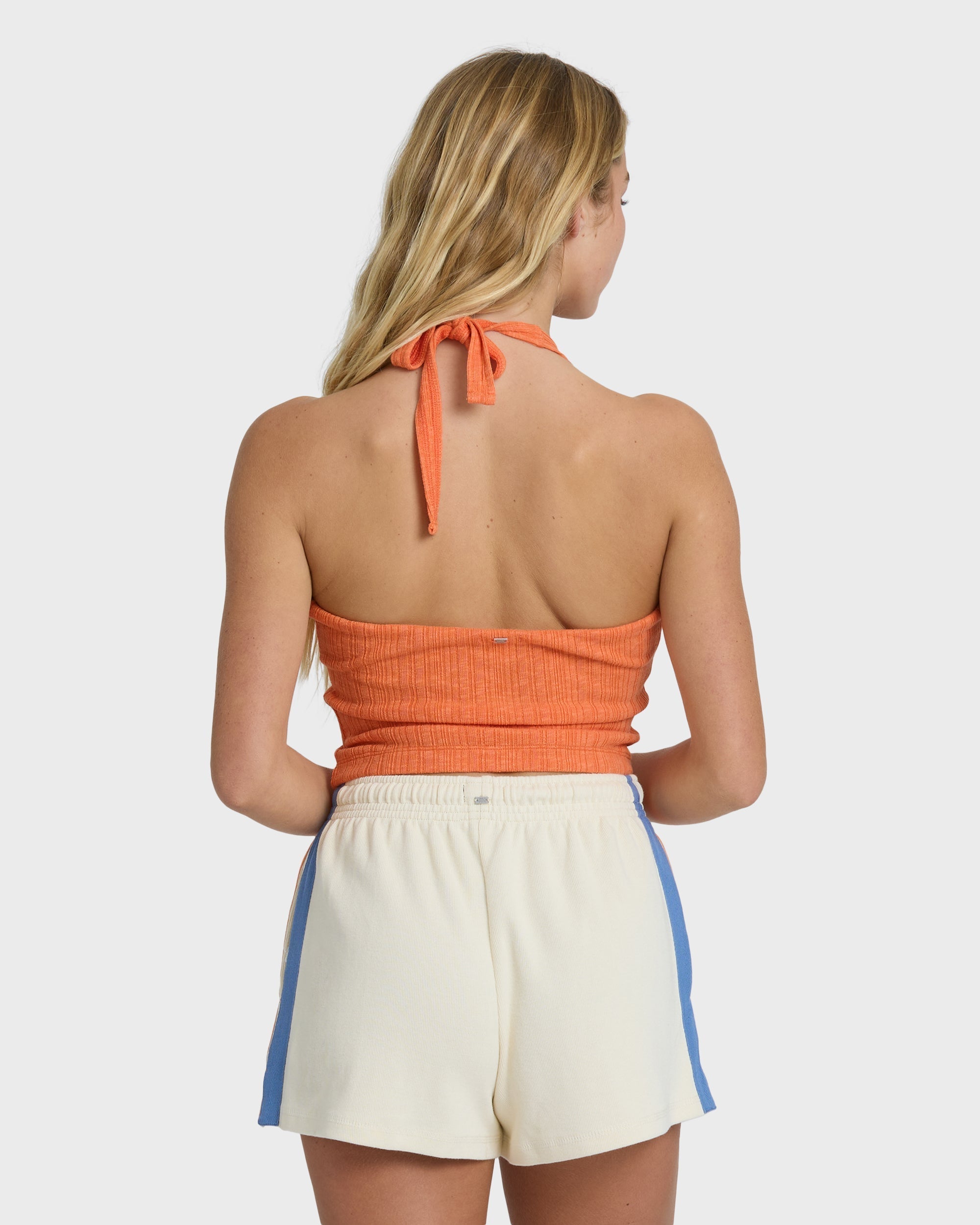 Friday Night Knit Halter Top - Saffron