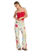 Lottie Hall Splasher Tube Top - True red