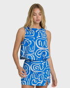 So Breezy Tank - True Blue