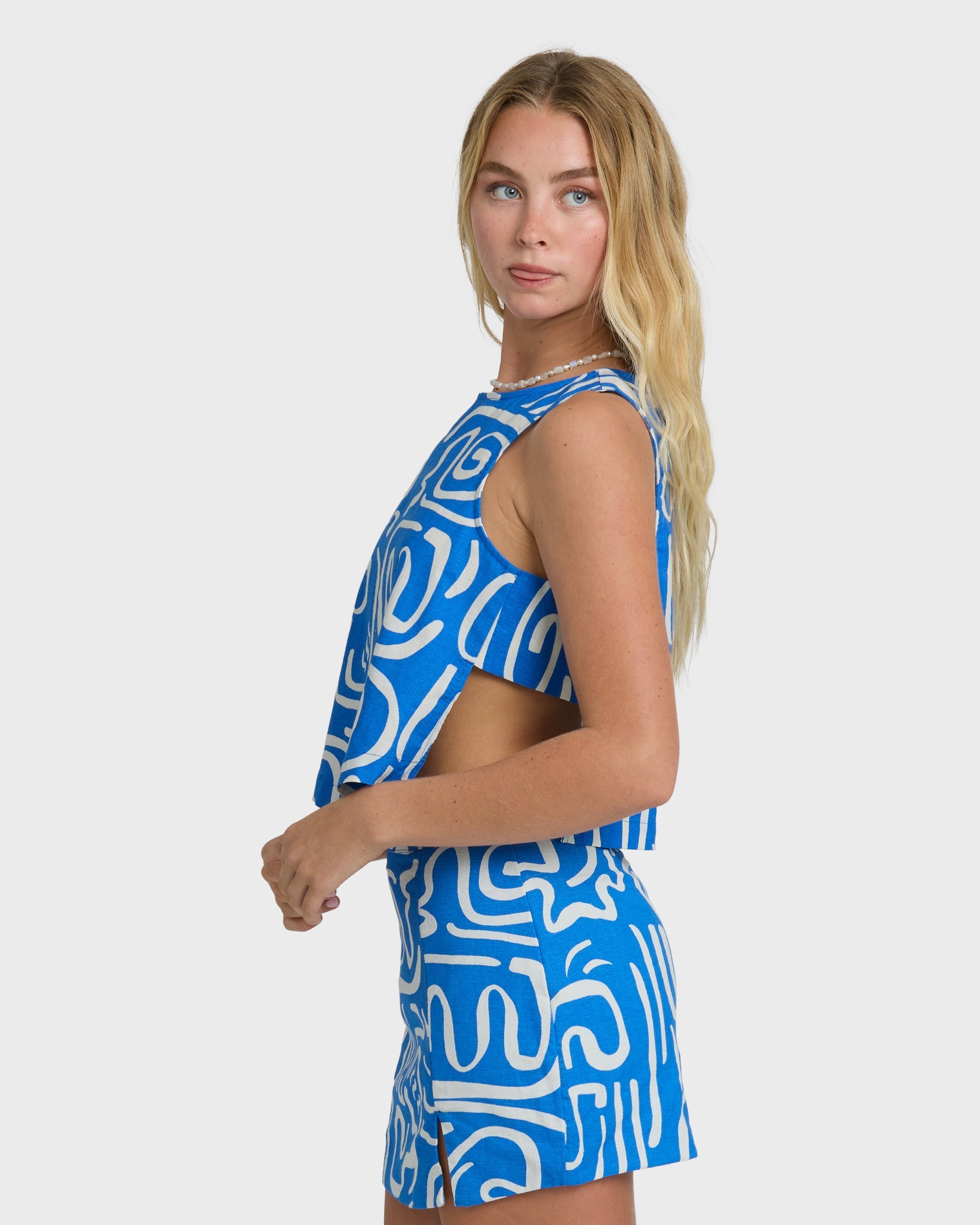 So Breezy Tank - True Blue