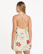 Lottie Hall Woven Tank - Sunny Lime