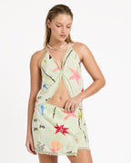 Lottie Hall Woven Tank - Sunny Lime