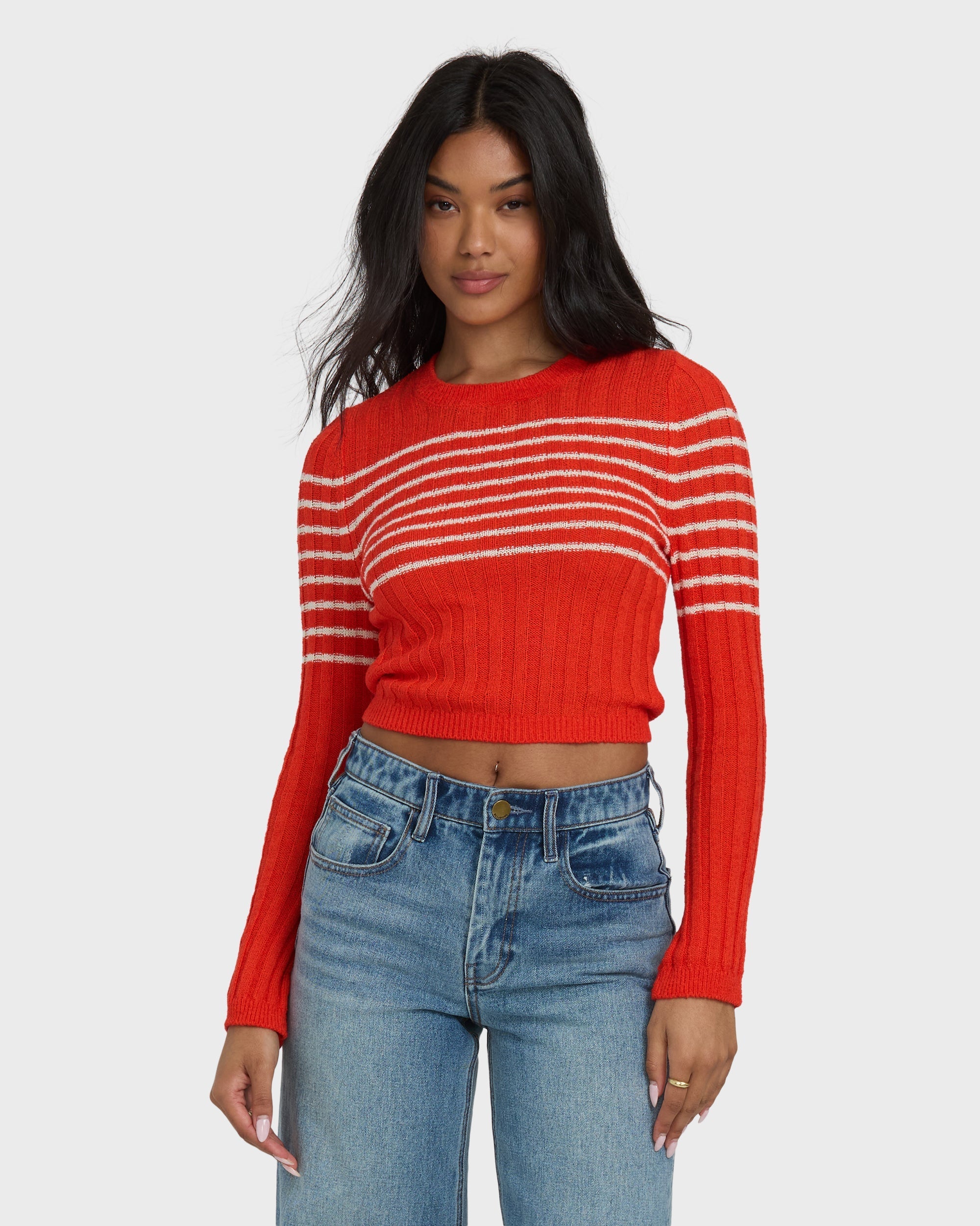 Clare Sweater - Red Aloha