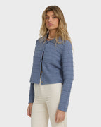 Ayla Sky Sweater - Stone Blue