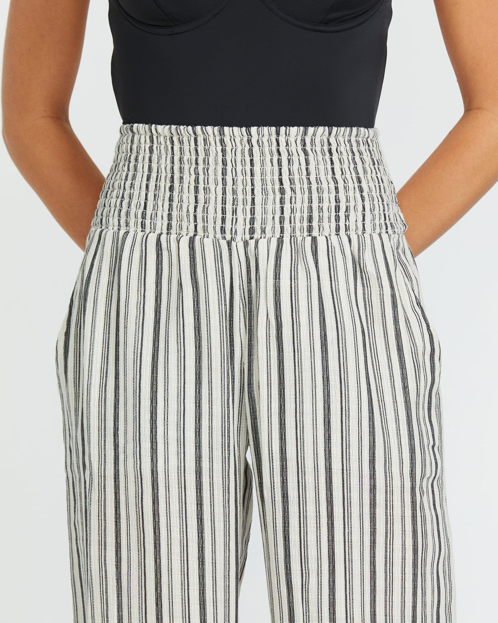 New Waves 2 Elastic Waist Pants - Black Pebble