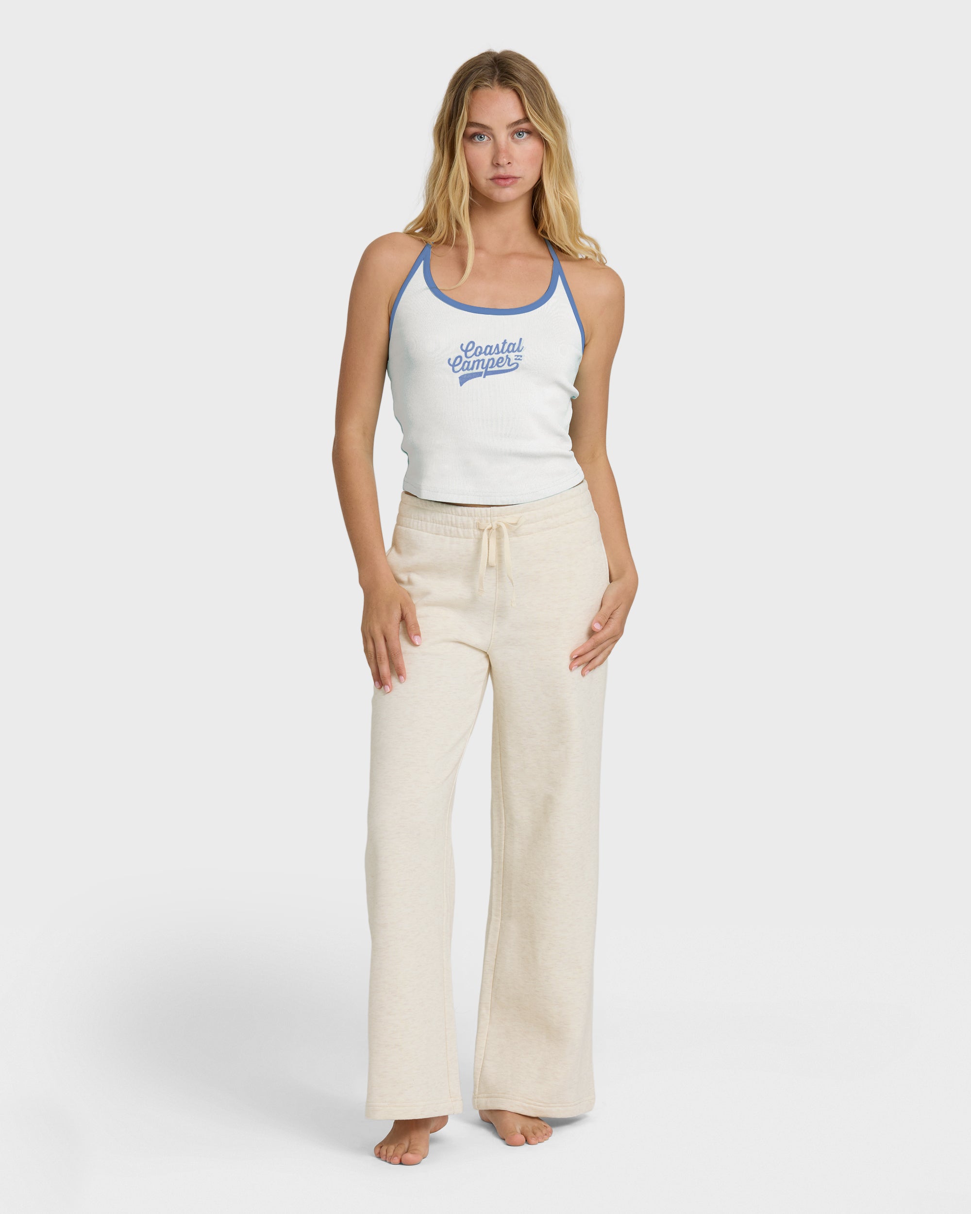 Cozy Camper Sweat Pants - Oatmeal Heather