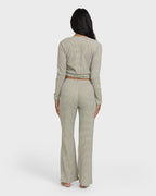 Hot Check Knitpants - Martini Olive
