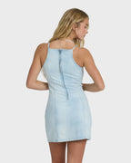 Jade Saltwashed Denim Dress - Blue Mist