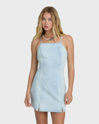Jade Saltwashed Denim Dress - Blue Mist