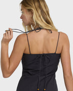 Midnight Wave Mini Dress - Black Sands