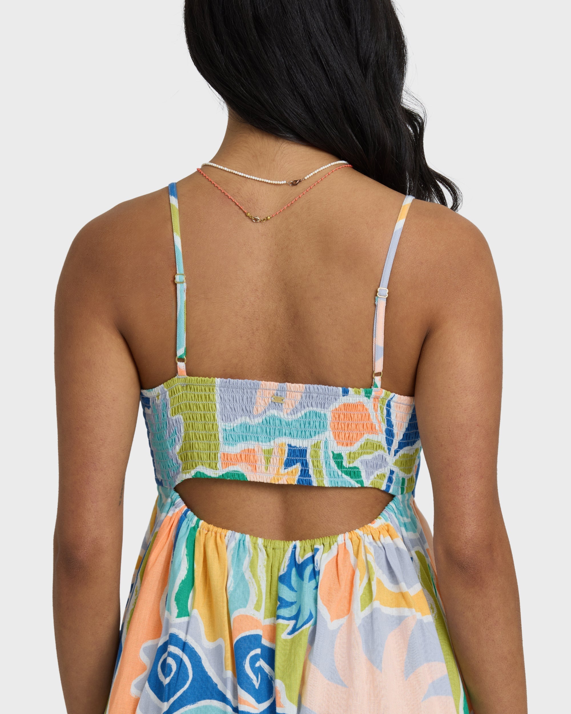 Island Life Midi Dress - Blue Multi