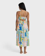 Island Life Midi Dress - Blue Multi