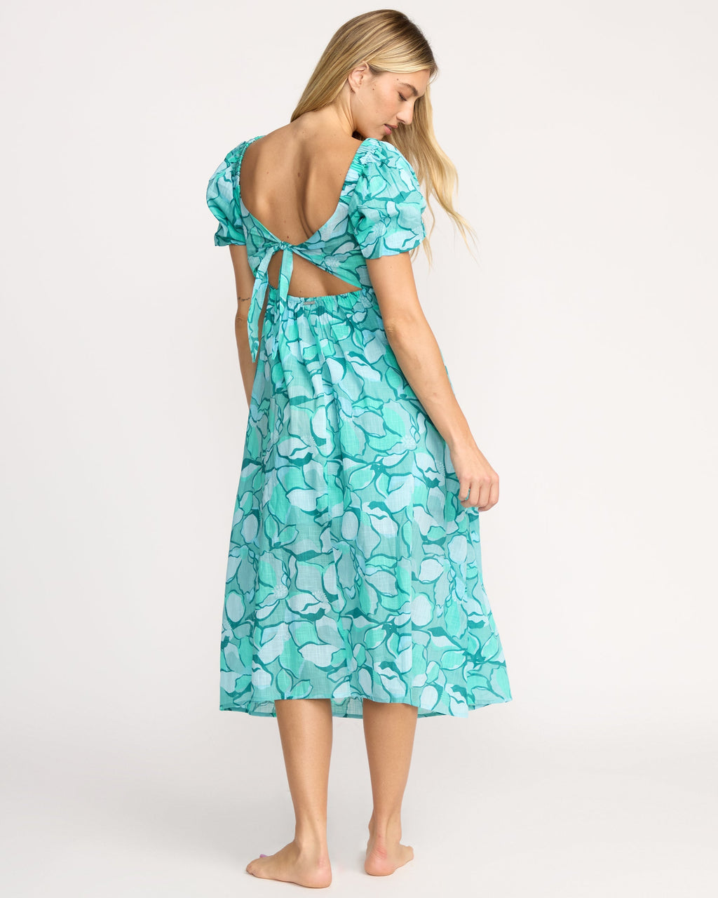 Go Coastal Midi Dress - Blue Bird