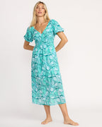 Go Coastal Midi Dress - Blue Bird