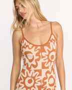 Lost Waves Knit Mini Dress - Sunburnt