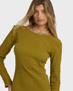 Dream Life Mini Dress - Moss