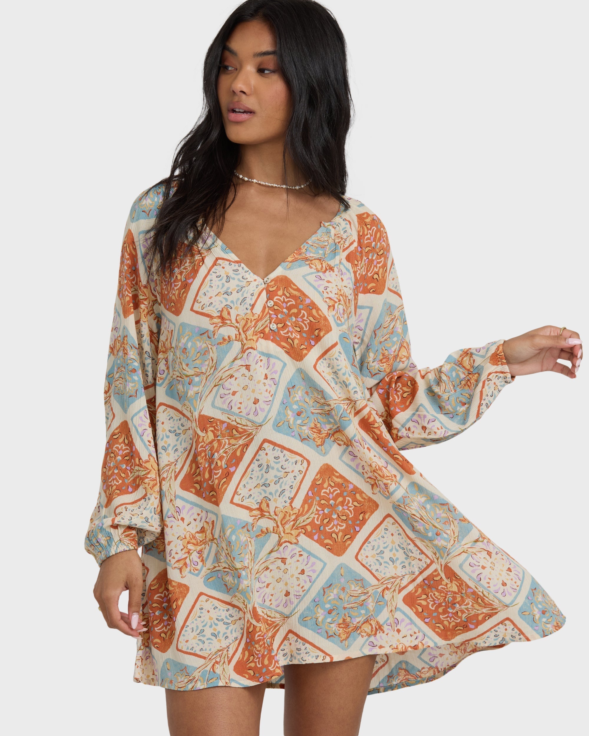 Sweet Dreamer Mini Dress - Whitecap