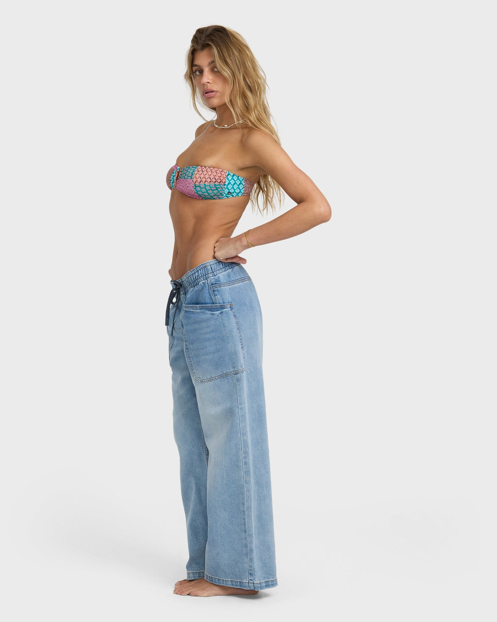 Zonte Elastic Waist Jeans - Shaded Wash