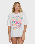 Floral Press Short Sleeve T-Shirt - Salt Crystal
