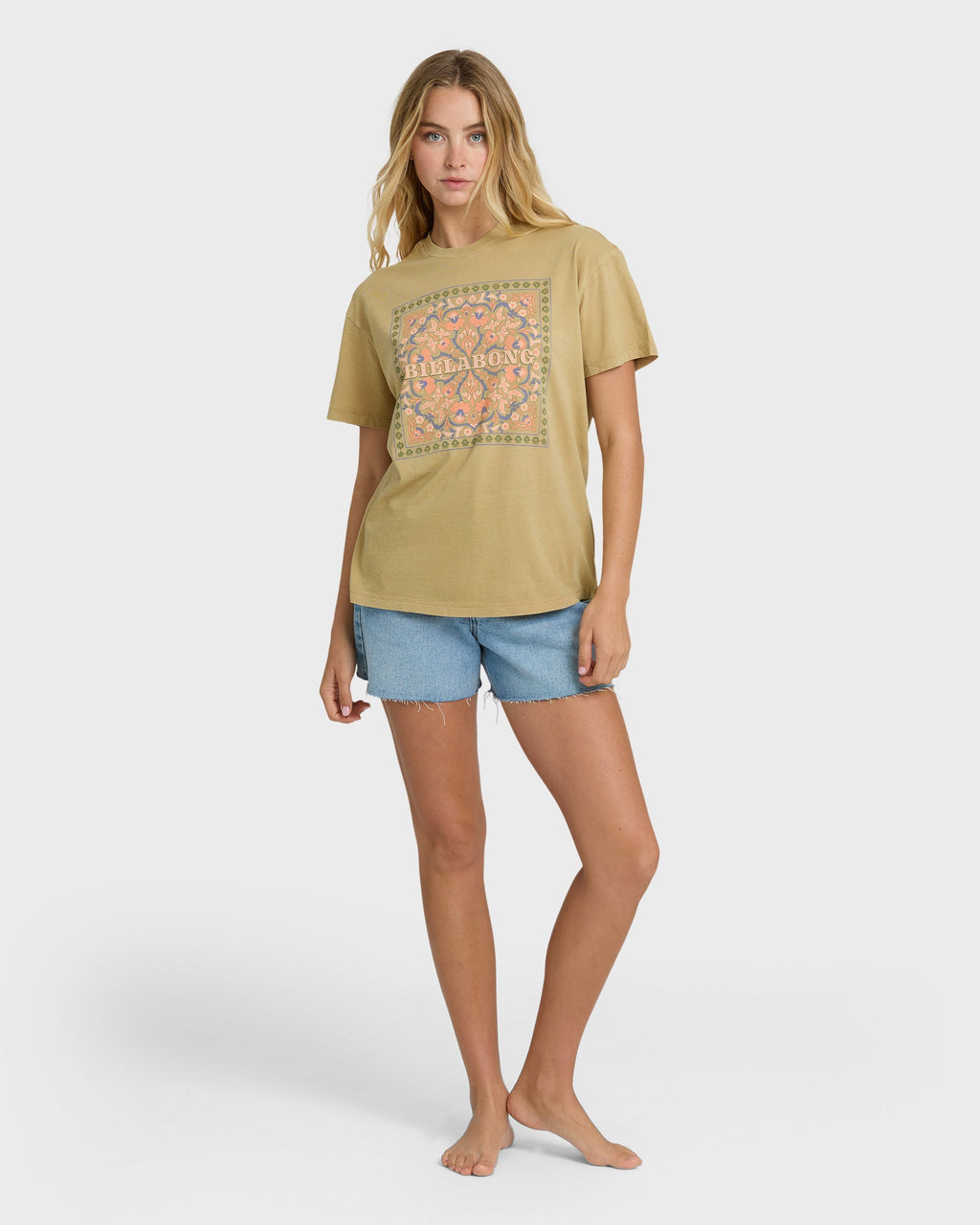 Flowers Ahead Short Sleeve T-Shirt - Stone
