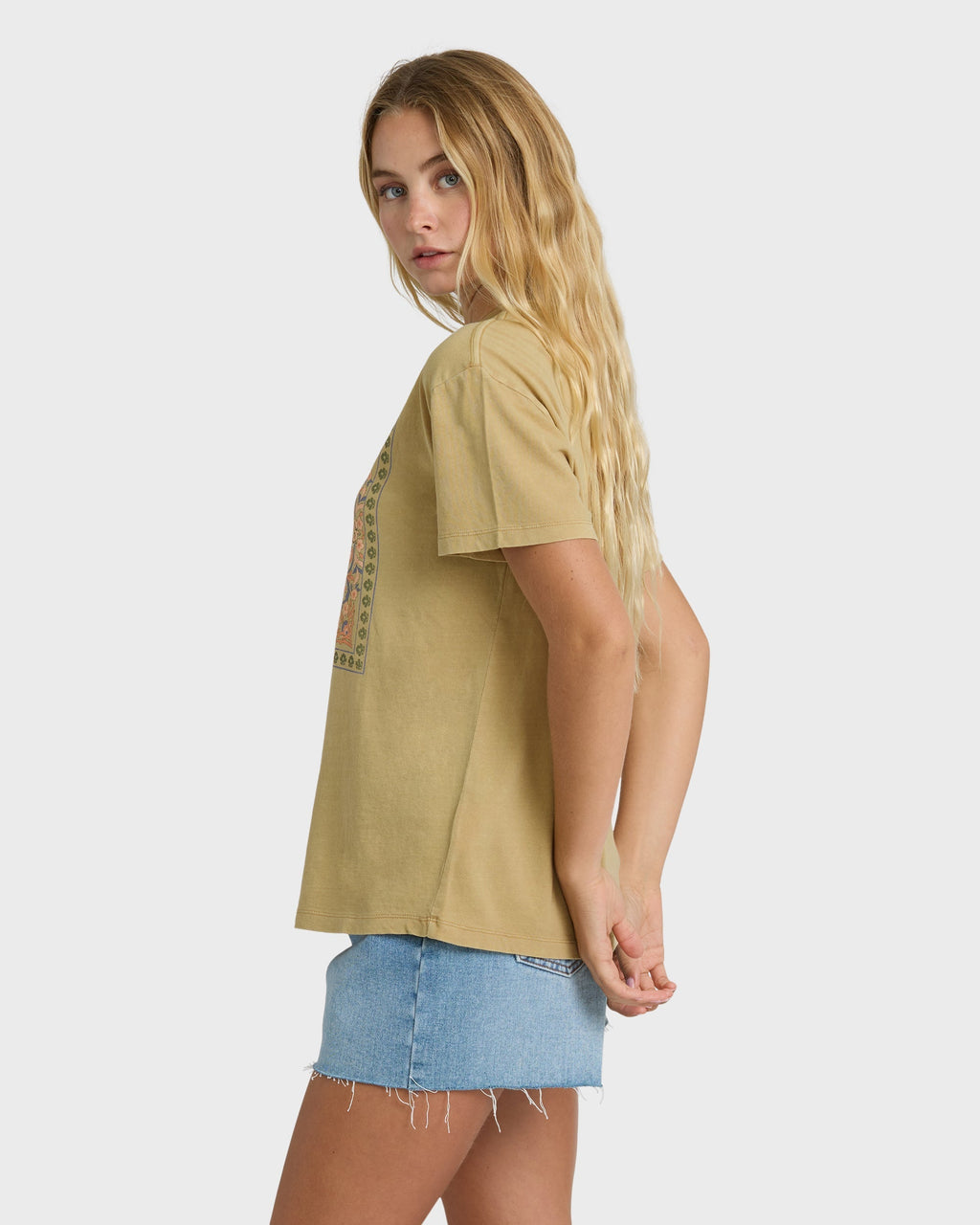 Flowers Ahead Short Sleeve T-Shirt - Stone