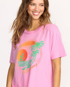 Bright New Day Tee - Bright Rose