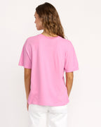 Bright New Day Tee - Bright Rose