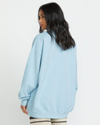 Ride In Crew Sweatshirt - Washed Chambray