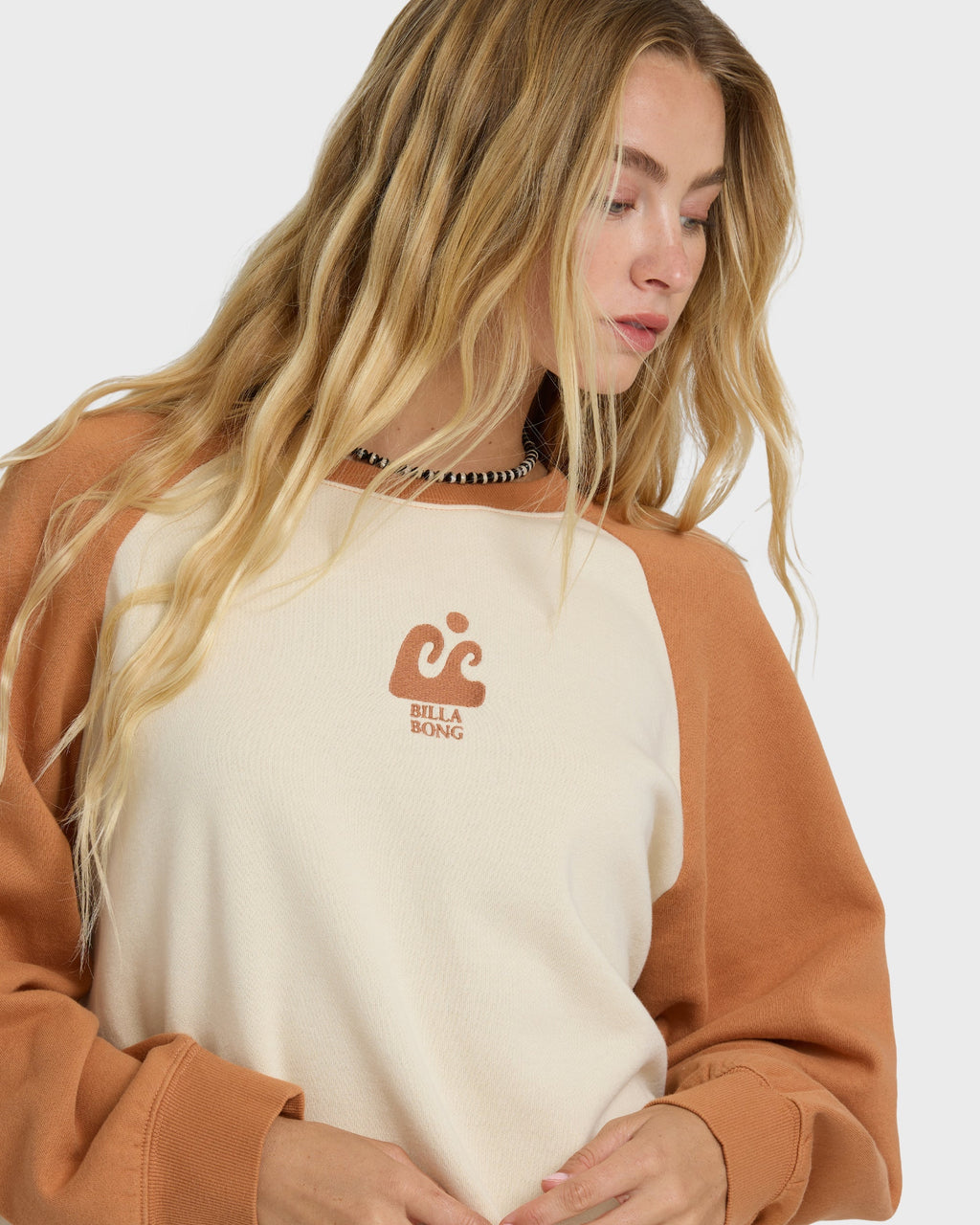 Blissed Out Crewneck Sweatshirt - Caramel Cafe
