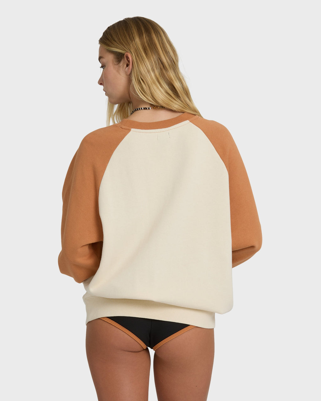 Blissed Out Crewneck Sweatshirt - Caramel Cafe