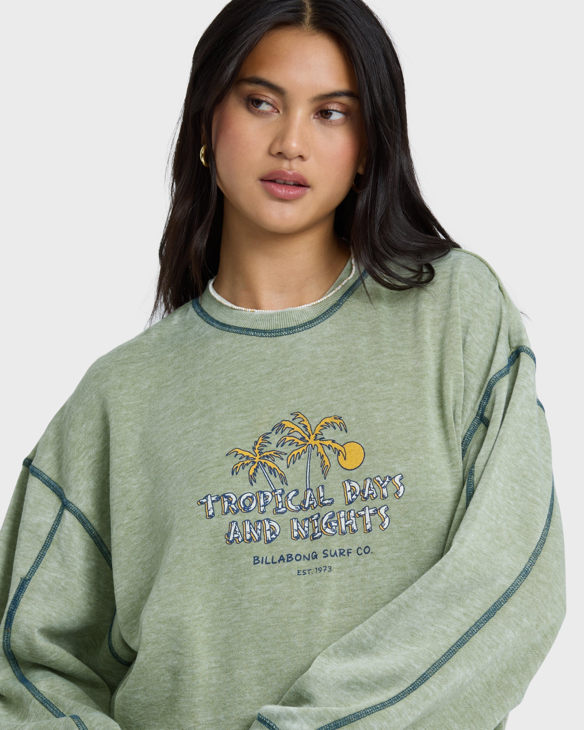 All The Days Kendal Crewneck Sweatshirt - Dark Olive