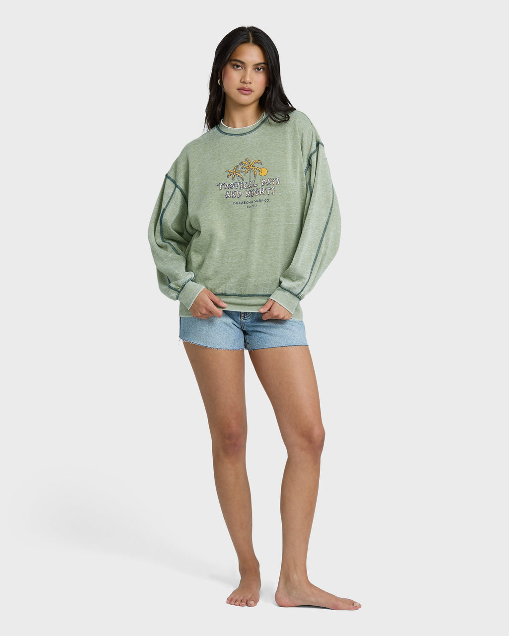 All The Days Kendal Crewneck Sweatshirt - Dark Olive