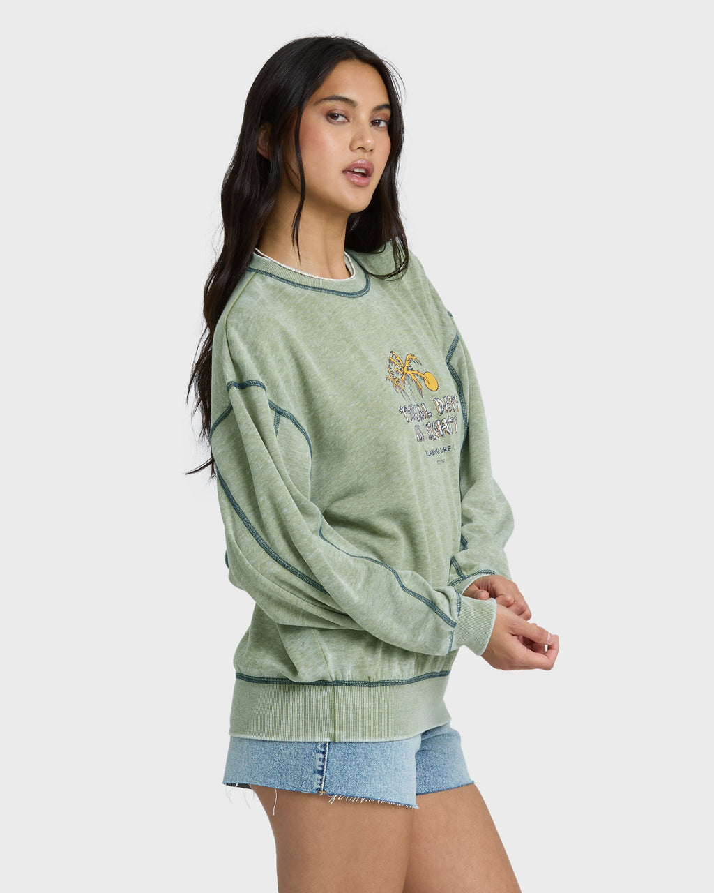 All The Days Kendal Crewneck Sweatshirt - Dark Olive